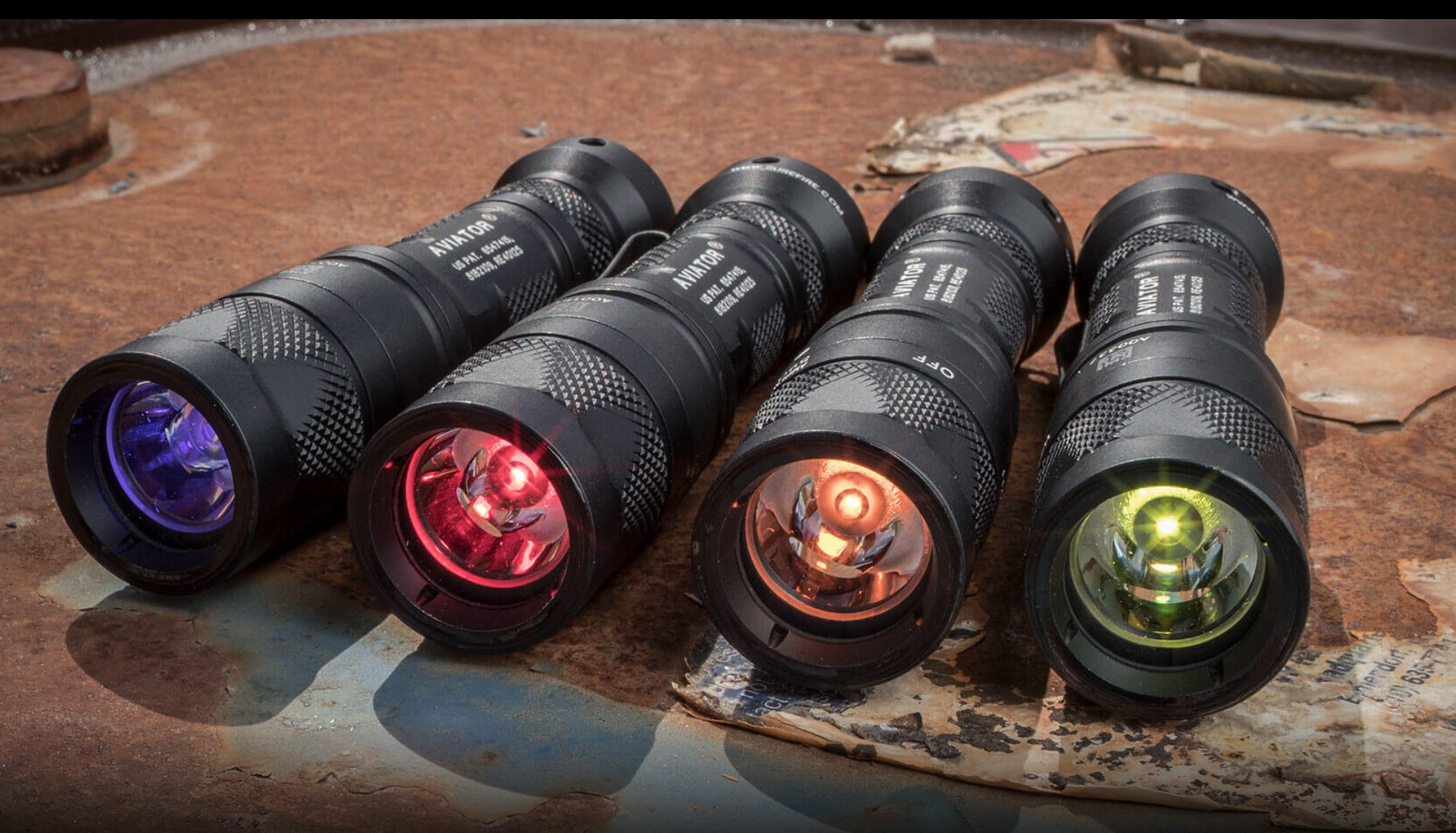 Ammo Bros | SUREFIRE AVIATOR DUAL-OUTPUT MULTI-SPECTRUM LED FLASHLIGHT